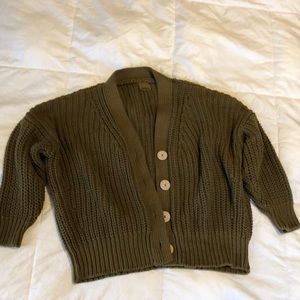Babaa no. 18 Irish moss cardigan